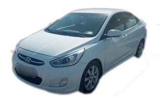 
					Hyundai Accent Blue